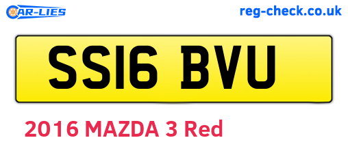 SS16BVU are the vehicle registration plates.
