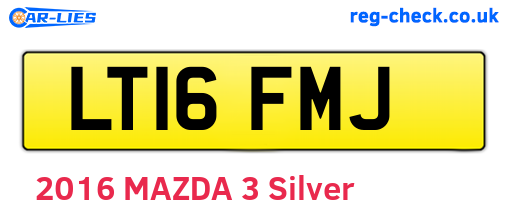 LT16FMJ are the vehicle registration plates.