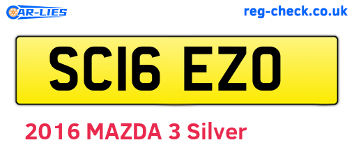 SC16EZO are the vehicle registration plates.