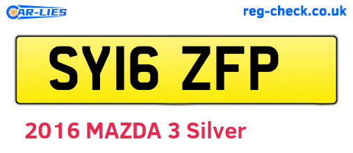 SY16ZFP are the vehicle registration plates.
