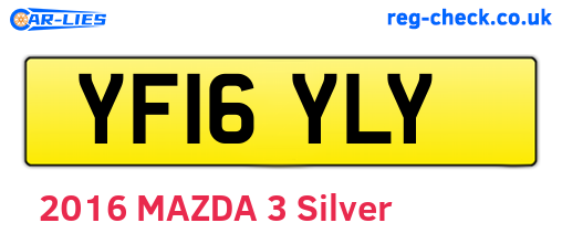 YF16YLY are the vehicle registration plates.