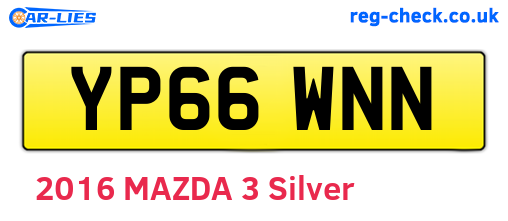 YP66WNN are the vehicle registration plates.