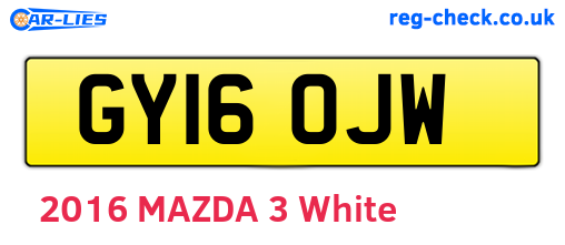 GY16OJW are the vehicle registration plates.
