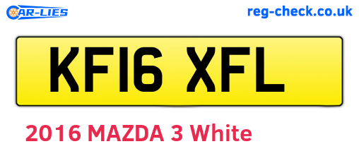 KF16XFL are the vehicle registration plates.