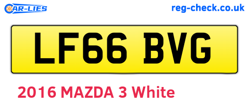 LF66BVG are the vehicle registration plates.