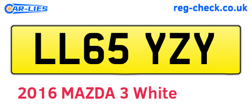 LL65YZY are the vehicle registration plates.