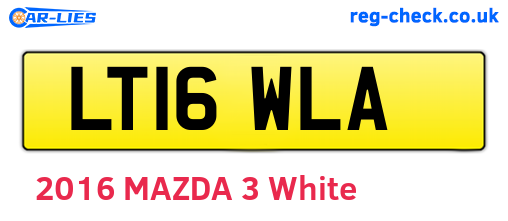 LT16WLA are the vehicle registration plates.