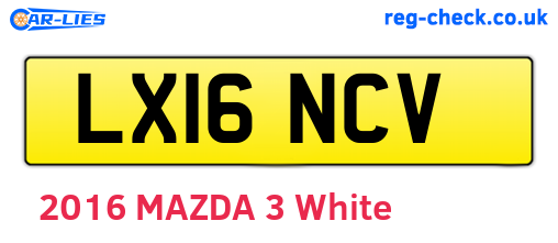 LX16NCV are the vehicle registration plates.