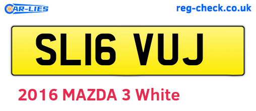 SL16VUJ are the vehicle registration plates.