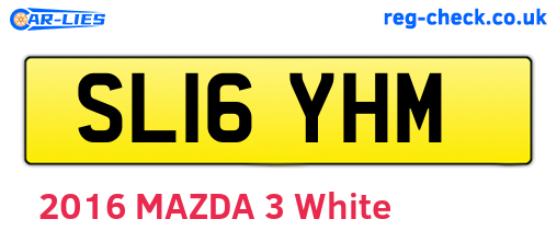 SL16YHM are the vehicle registration plates.