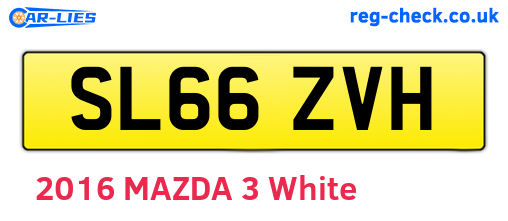 SL66ZVH are the vehicle registration plates.