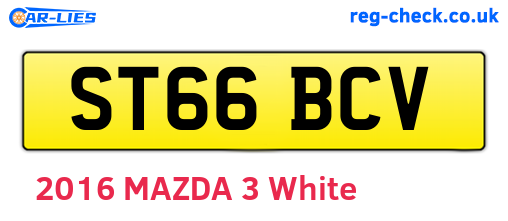 ST66BCV are the vehicle registration plates.
