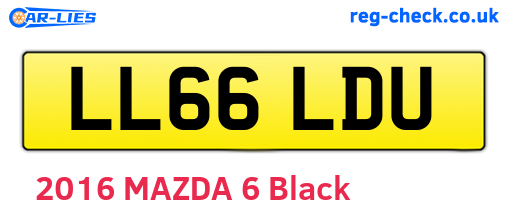 LL66LDU are the vehicle registration plates.