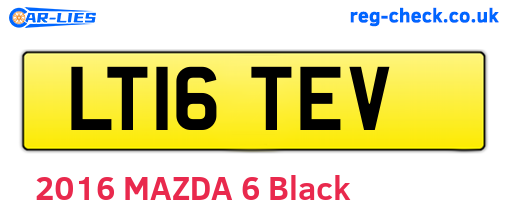 LT16TEV are the vehicle registration plates.