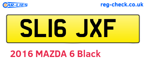 SL16JXF are the vehicle registration plates.