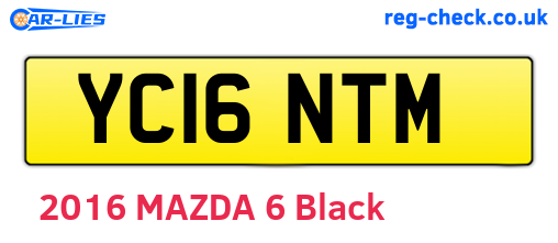 YC16NTM are the vehicle registration plates.
