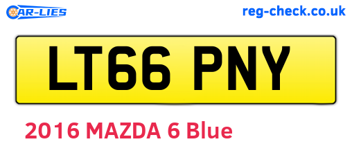 LT66PNY are the vehicle registration plates.