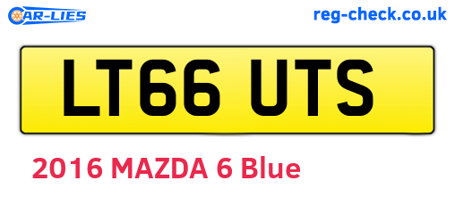 LT66UTS are the vehicle registration plates.