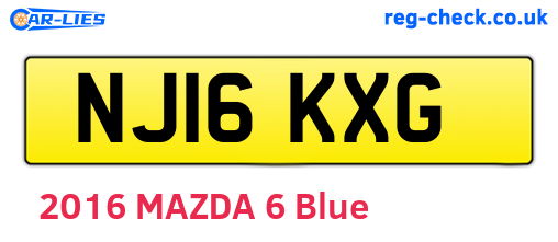 NJ16KXG are the vehicle registration plates.