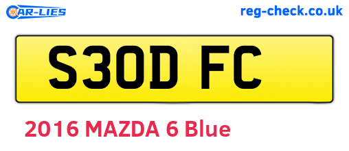S30DFC are the vehicle registration plates.
