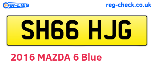 SH66HJG are the vehicle registration plates.