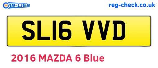 SL16VVD are the vehicle registration plates.