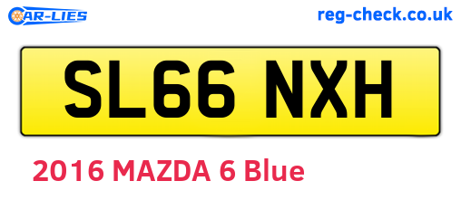 SL66NXH are the vehicle registration plates.