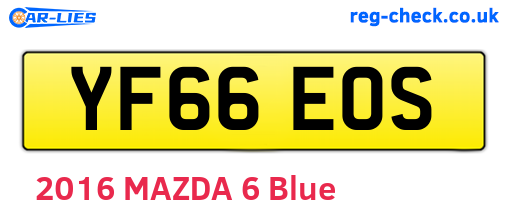 YF66EOS are the vehicle registration plates.