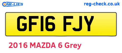 GF16FJY are the vehicle registration plates.