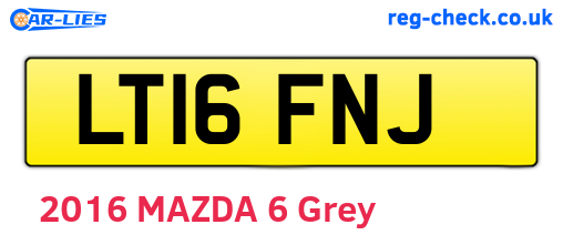 LT16FNJ are the vehicle registration plates.