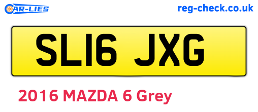 SL16JXG are the vehicle registration plates.