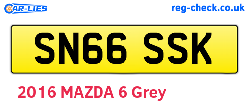 SN66SSK are the vehicle registration plates.