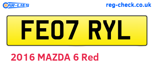 FE07RYL are the vehicle registration plates.
