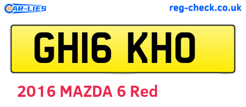 GH16KHO are the vehicle registration plates.