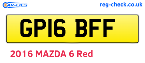 GP16BFF are the vehicle registration plates.