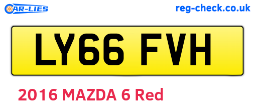 LY66FVH are the vehicle registration plates.