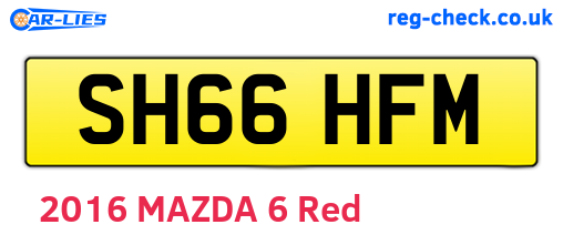 SH66HFM are the vehicle registration plates.