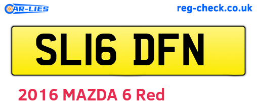 SL16DFN are the vehicle registration plates.