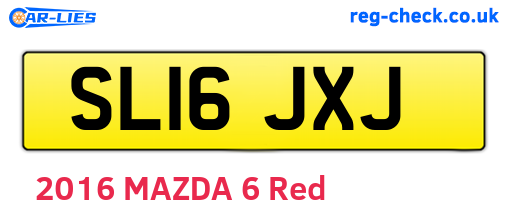 SL16JXJ are the vehicle registration plates.