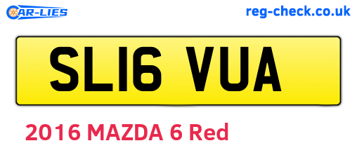 SL16VUA are the vehicle registration plates.