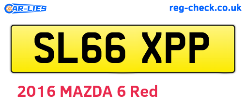 SL66XPP are the vehicle registration plates.