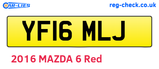 YF16MLJ are the vehicle registration plates.