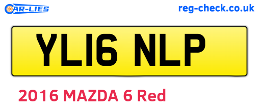 YL16NLP are the vehicle registration plates.