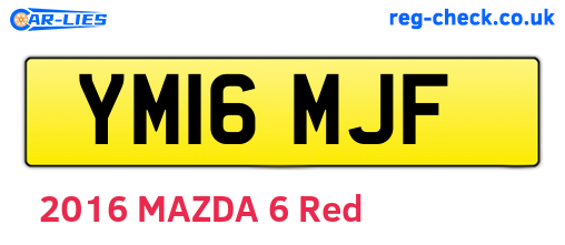 YM16MJF are the vehicle registration plates.