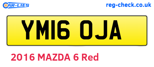 YM16OJA are the vehicle registration plates.