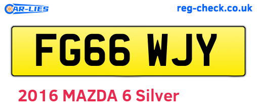 FG66WJY are the vehicle registration plates.