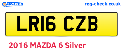 LR16CZB are the vehicle registration plates.