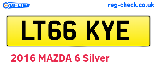 LT66KYE are the vehicle registration plates.