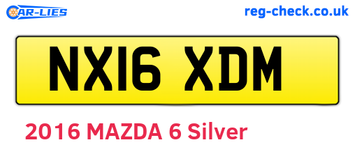 NX16XDM are the vehicle registration plates.
