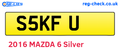 S5KFU are the vehicle registration plates.